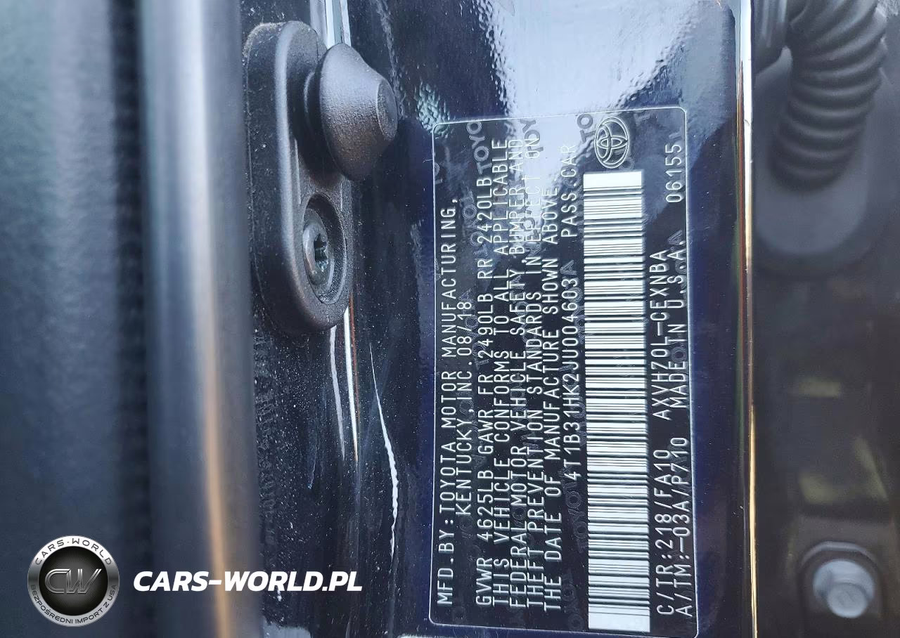 2018 Toyota Camry Le VIN:4T1B31HK2JU004603 - 13