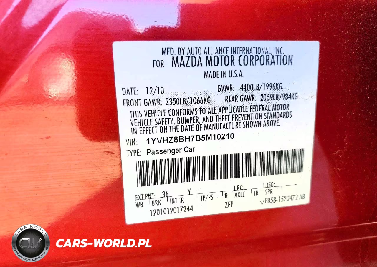2011 Mazda 6 I VIN:1YVHZ8BH7B5M10210 - 12