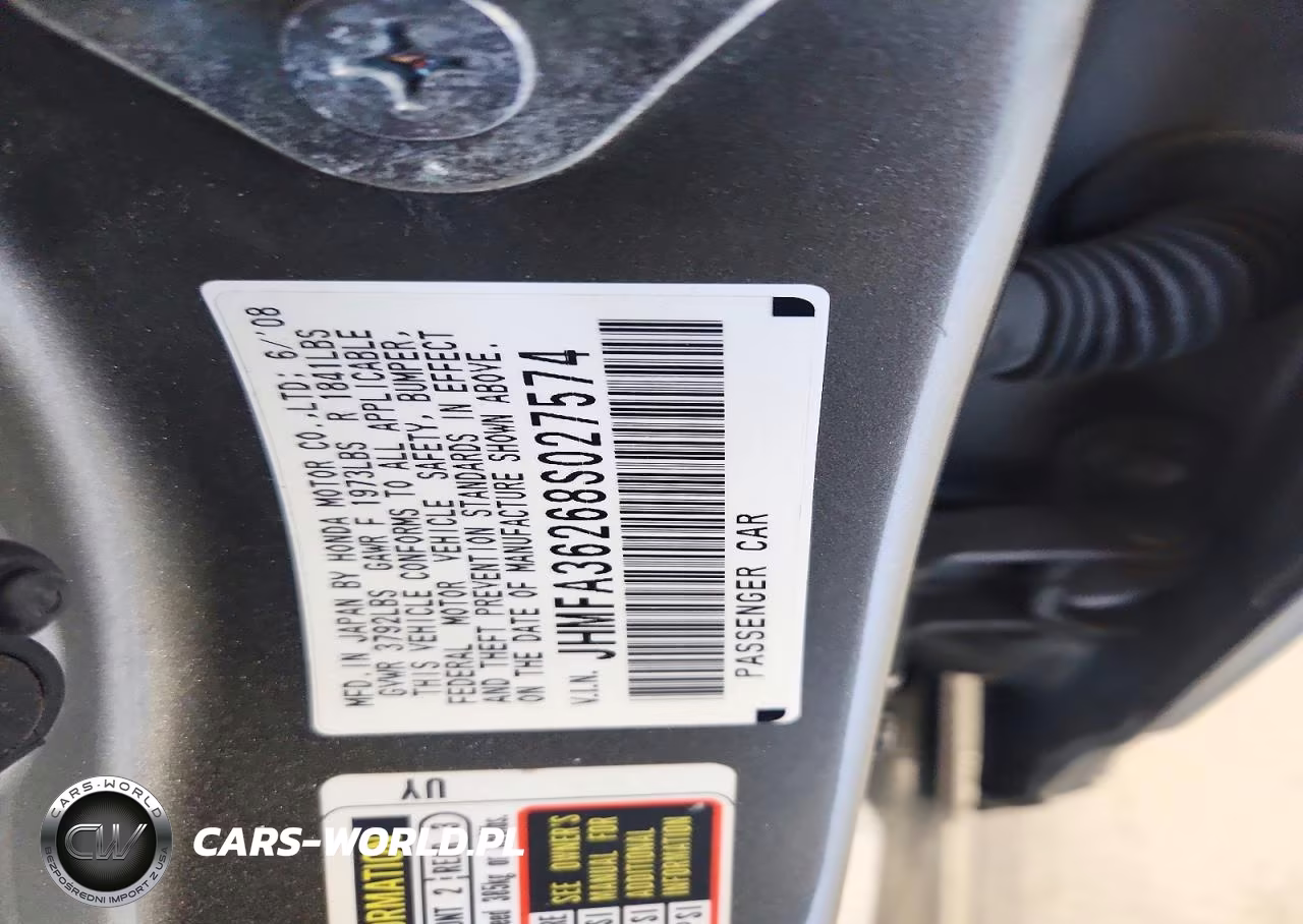 2008 Honda Civic Hybrid VIN:JHMFA36268S027574 - 12