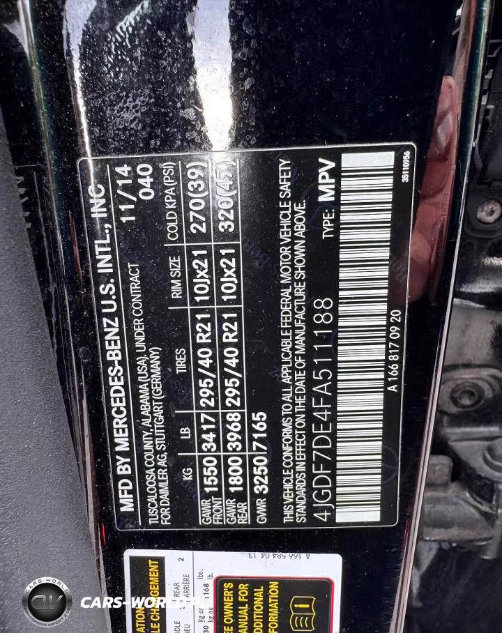 2015 Mercedes-Benz Gl 550 4Matic VIN:4JGDF7DE4FA511188 - 15