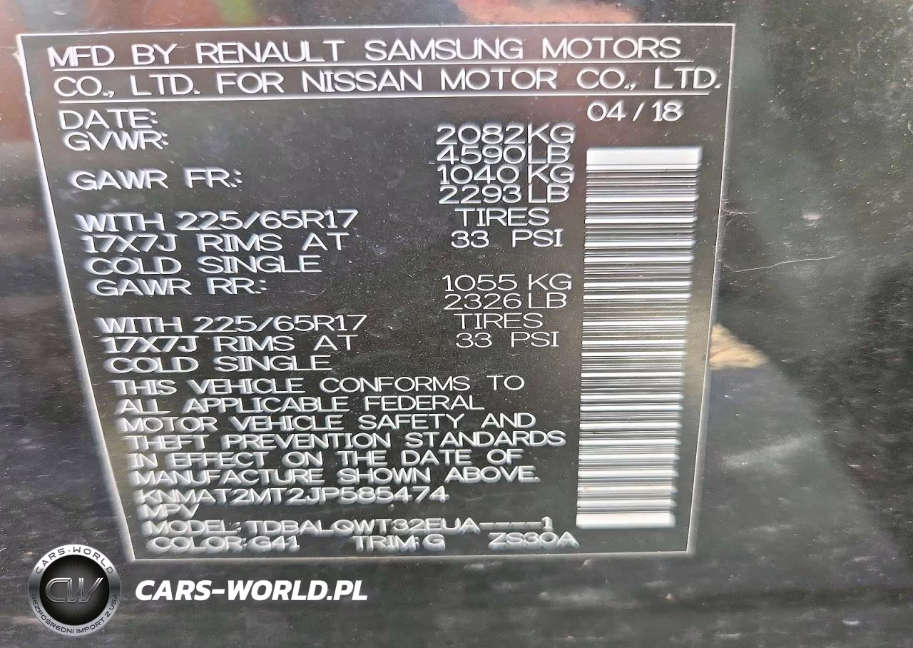 2018 Nissan Rogue Sv VIN:KNMAT2MT2JP585474 - 13
