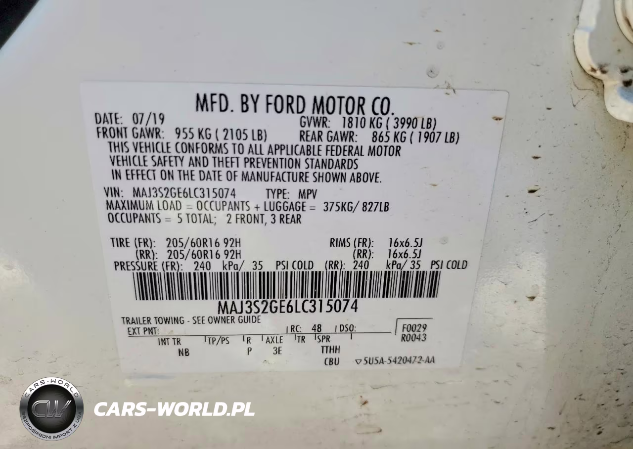 2020 Ford Ecosport Se VIN:MAJ3S2GE6LC315074 - 14