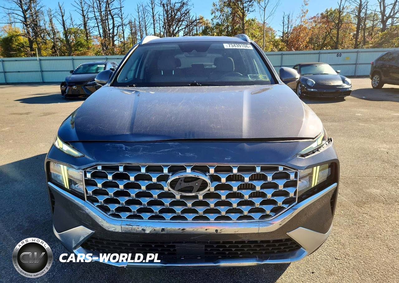 2022 Hyundai Santa Fe Blue VIN:KM8S2DA10NU041273 - 5