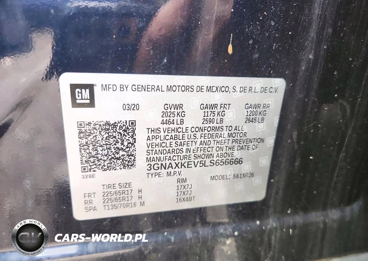 2020 Chevrolet Equinox Lt VIN:3GNAXKEV5LS656666 - 13