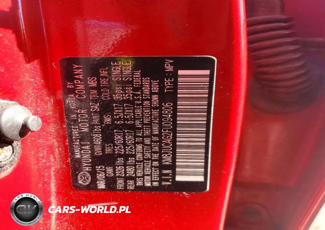 2015 Hyundai Tucson Se VIN:KM8JUCAG2FU094806 - 13