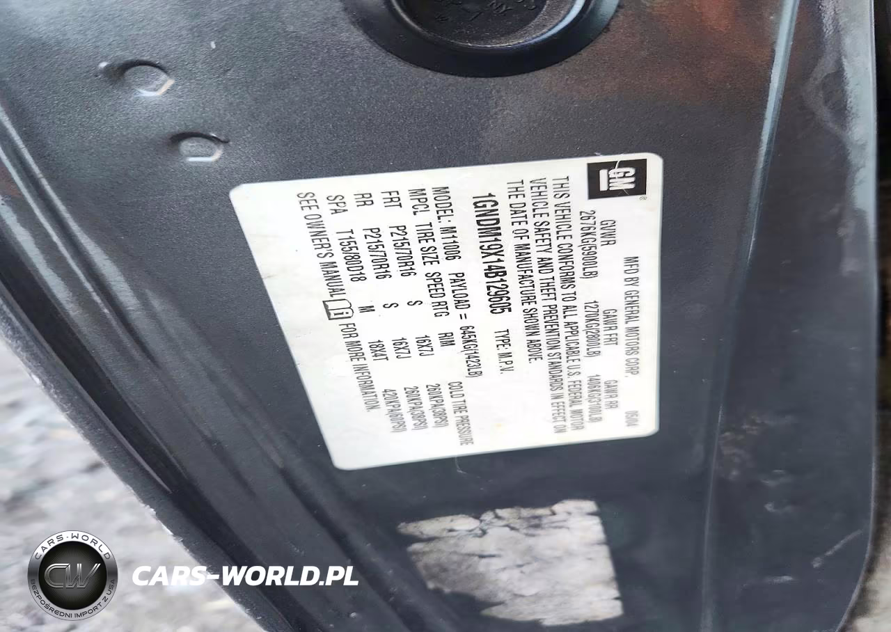 2004 Chevrolet Astro VIN:1GNDM19X14B129605 - 13