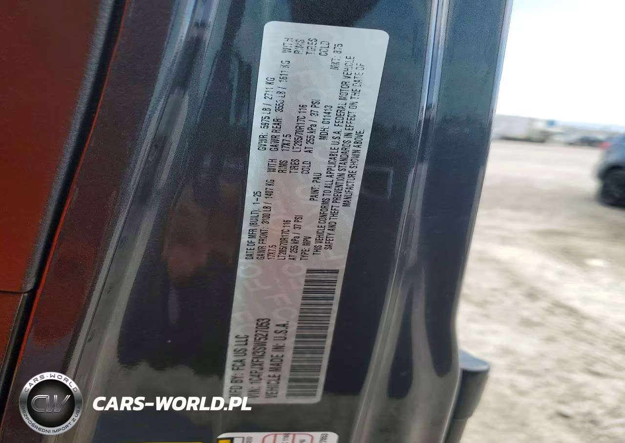 2025 Jeep Wrangler Rubicon VIN:1C4PJXFN3SW527053 - 13