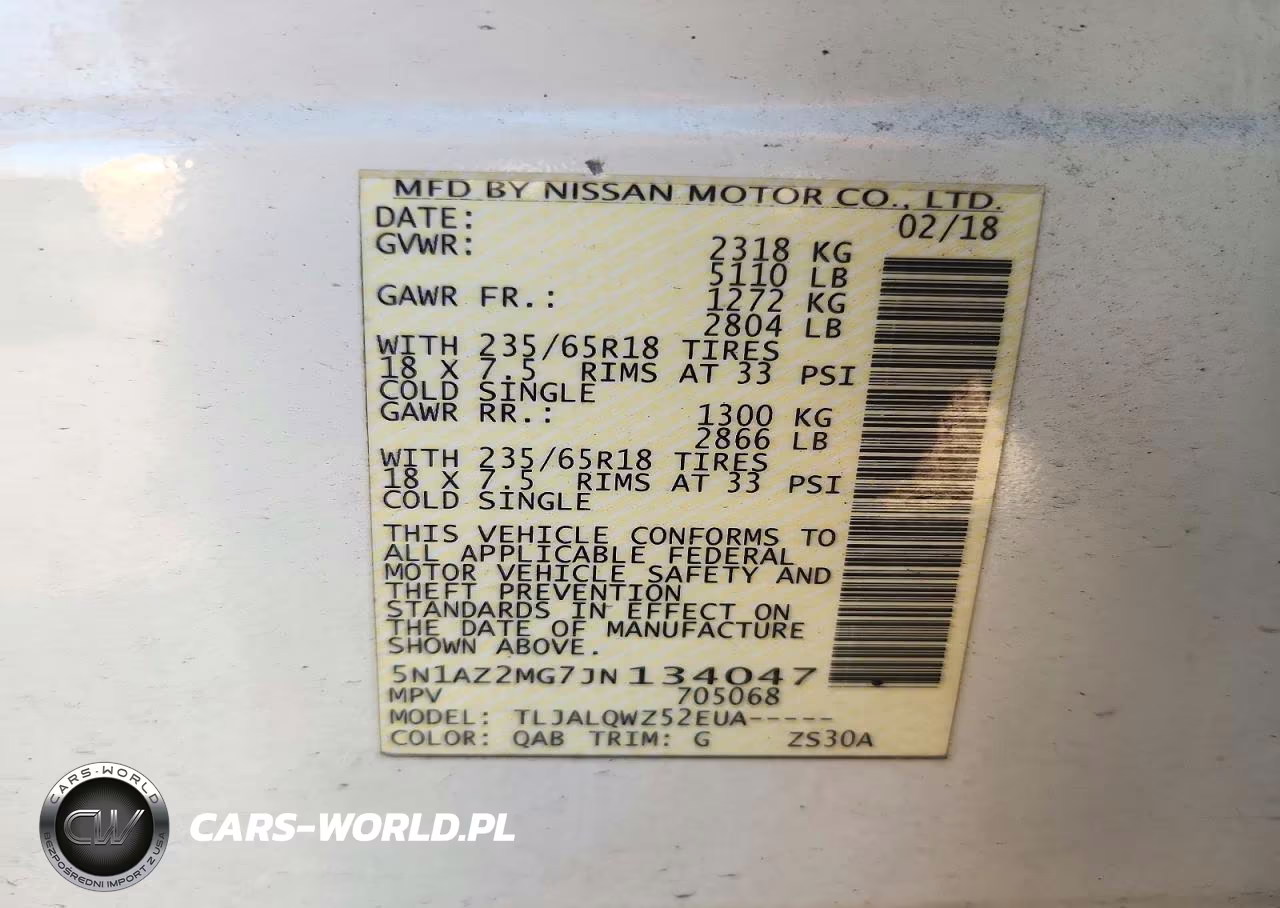2018 Nissan Murano Sv VIN:5N1AZ2MG7JN134047 - 13