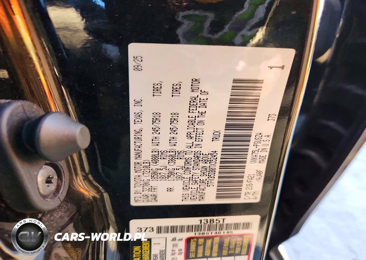 2026 Toyota Tundra Sr Crewmax 5.5' Bed VIN:5TFKB5DB0TX352454 - 12