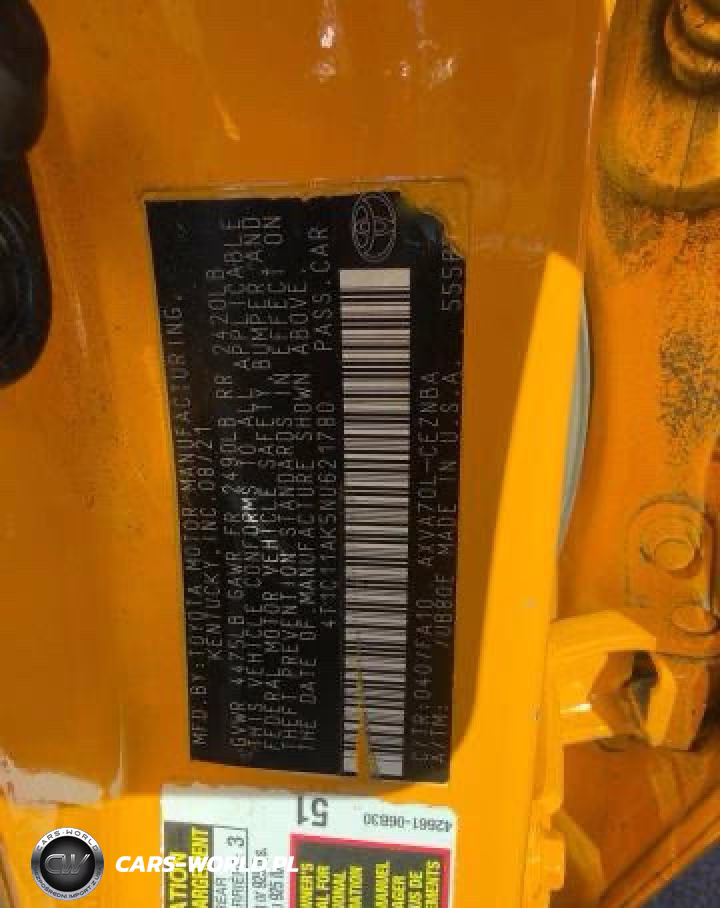 2022 Toyota Camry Le VIN:4T1C11AK5NU621780 - 10