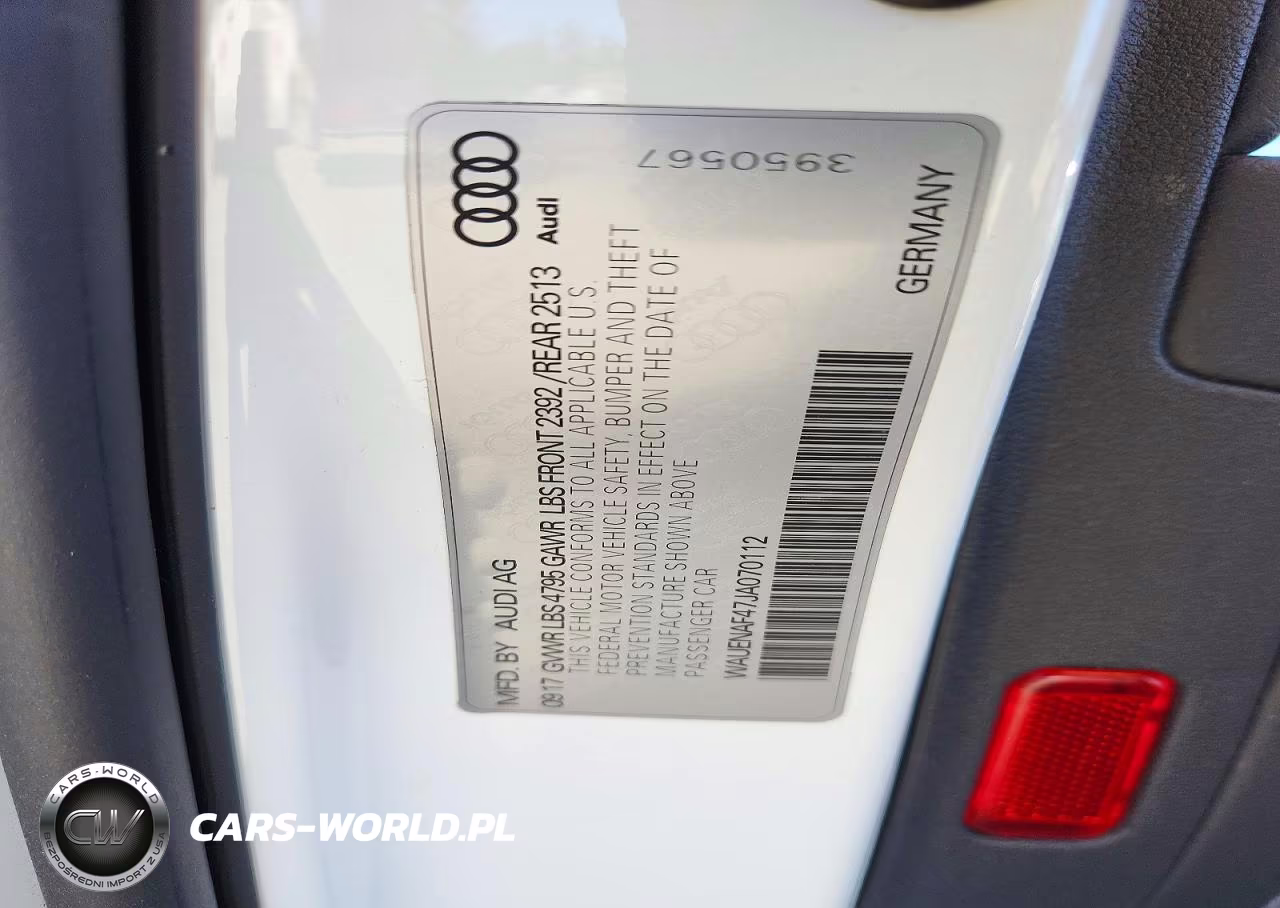 2018 Audi A4 Premium Plus VIN:WAUENAF47JA070112 - 12