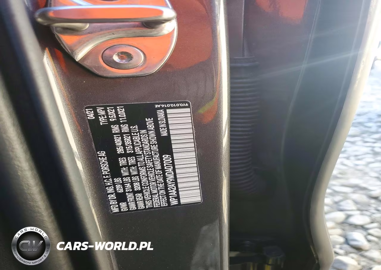 2021 Porsche Cayenne VIN:WP1AA2AY9MDA07009 - 12