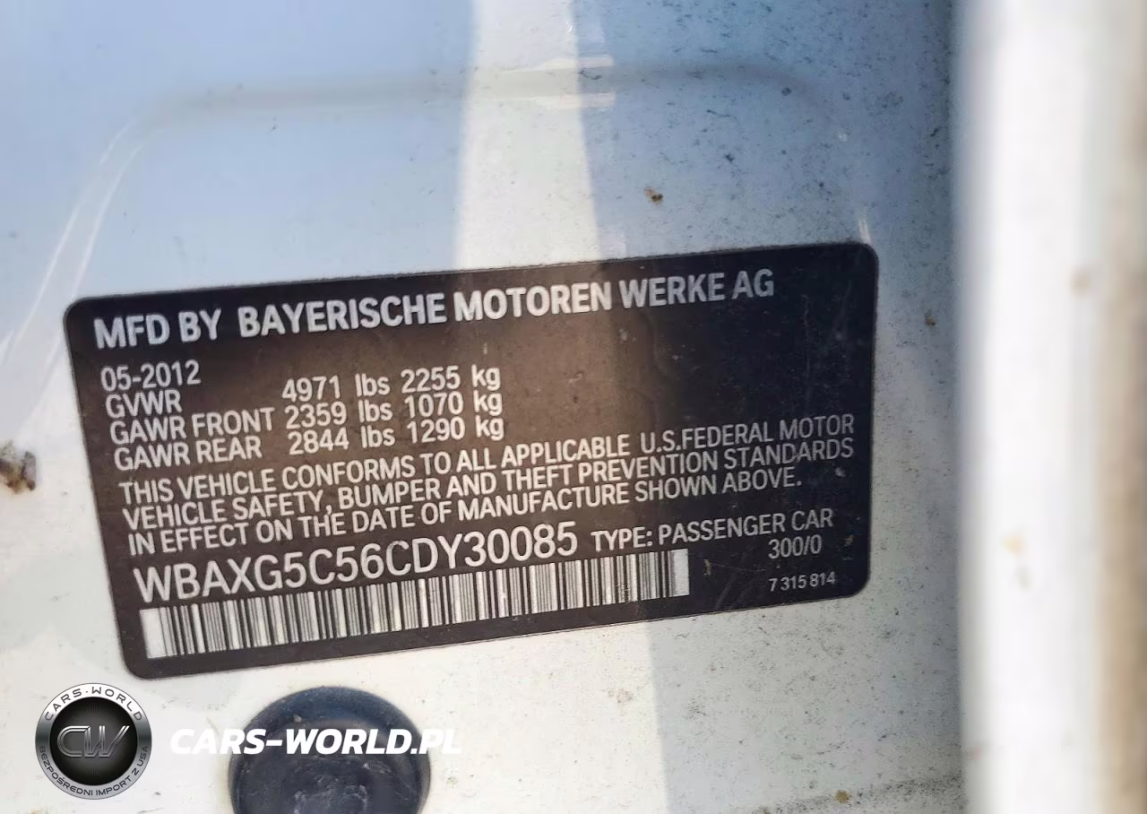 2012 BMW 528 I VIN:WBAXG5C56CDY30085 - 12