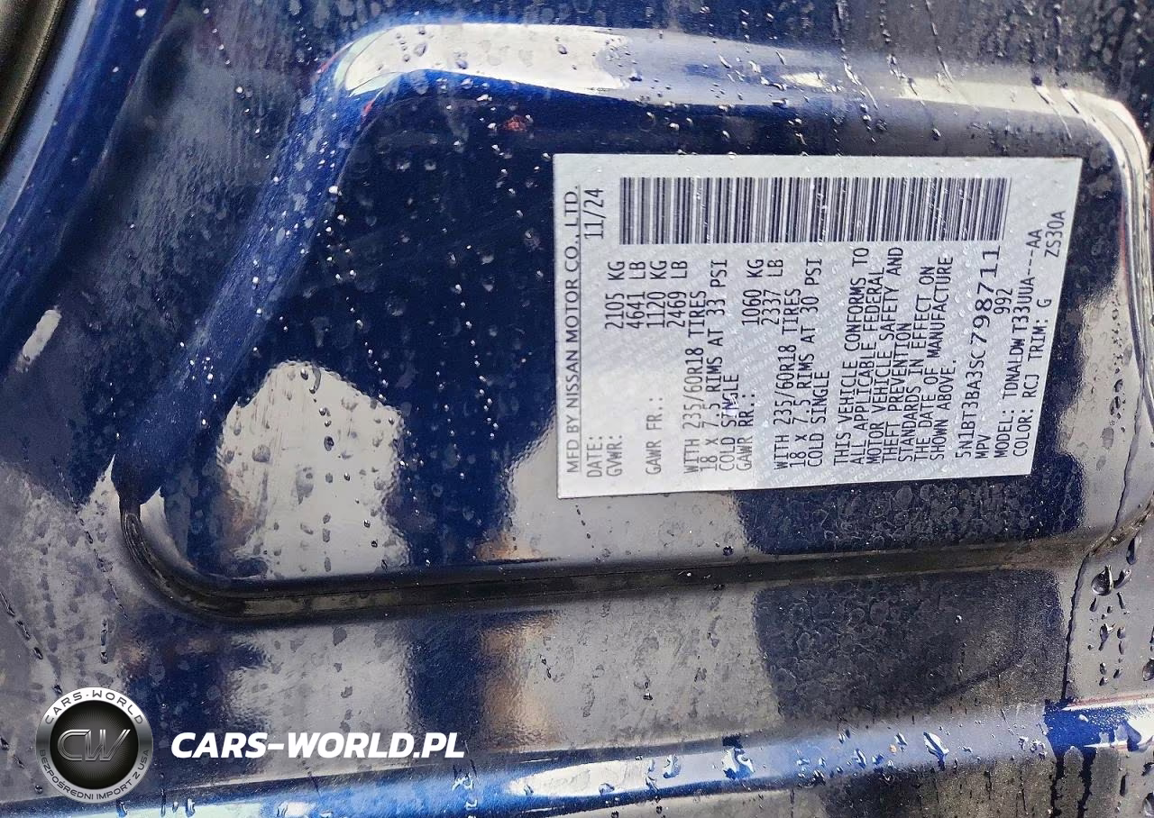2025 Nissan Rogue Sv VIN:5N1BT3BA3SC798711 - 13