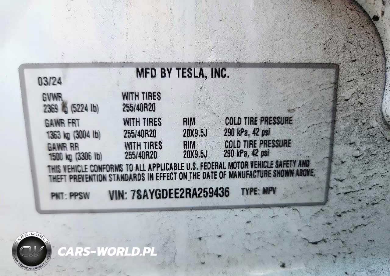 2024 Tesla Model Y VIN:7SAYGDEE2RA259436 - 13