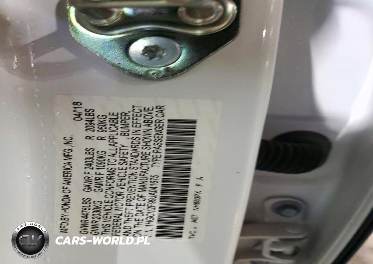 2018 Honda Accord Touring VIN:1HGCV2F99JA041675 - 13