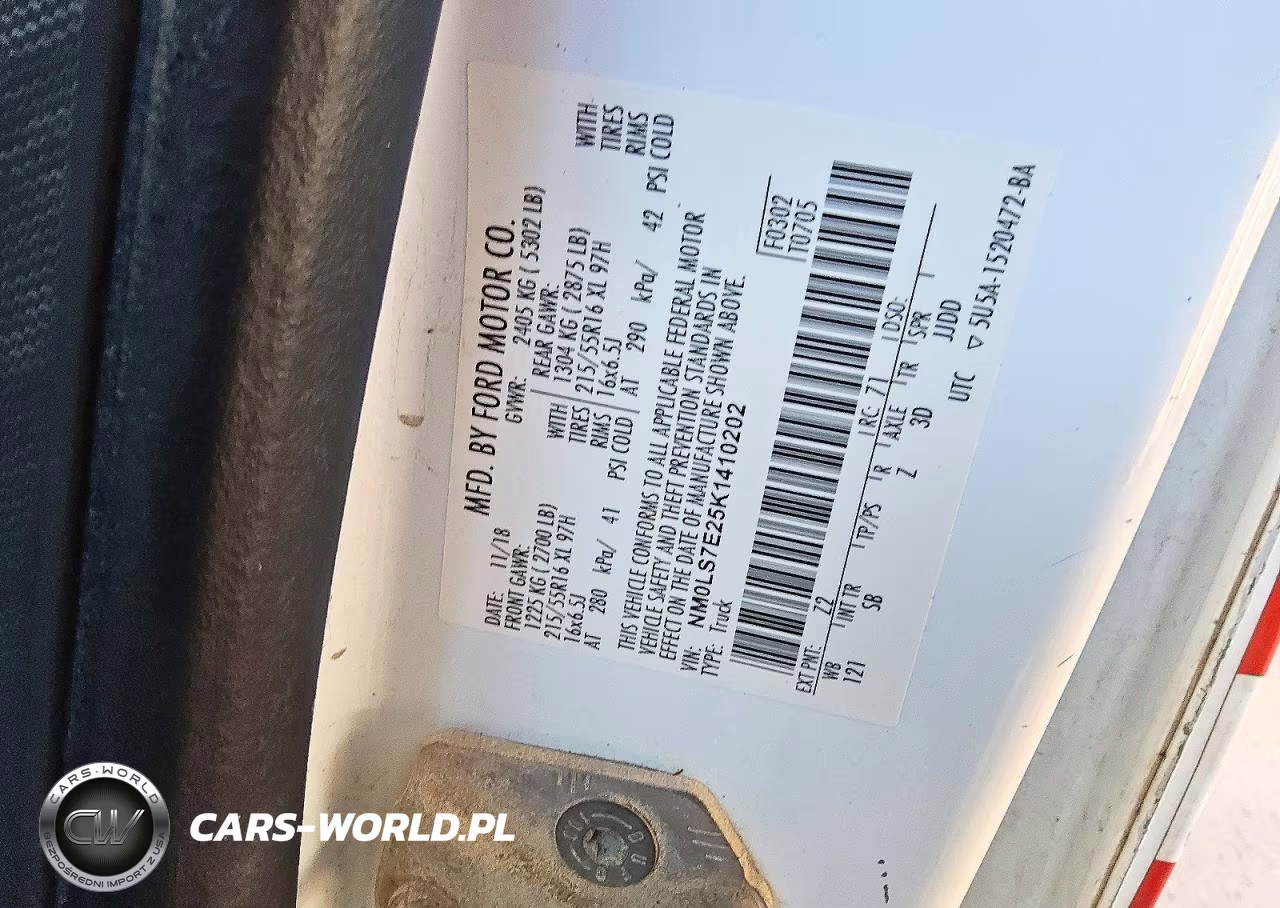 2019 Ford Transit Connect Xl VIN:NM0LS7E25K1410202 - 12
