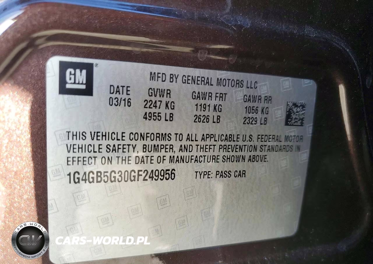 2016 Buick Lacrosse VIN:1G4GB5G30GF249956 - 12