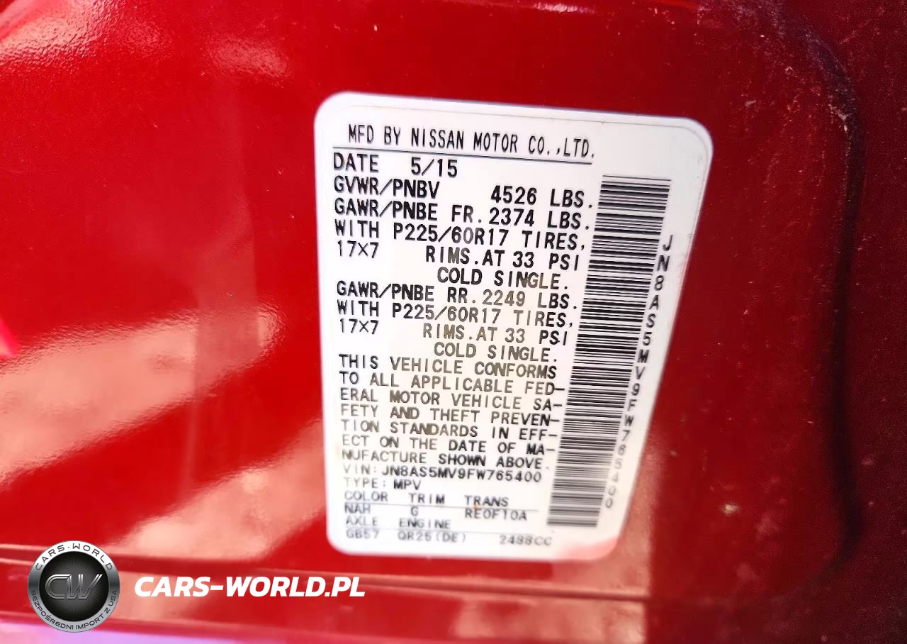 2015 Nissan Rogue Select S VIN:JN8AS5MV9FW765400 - 13