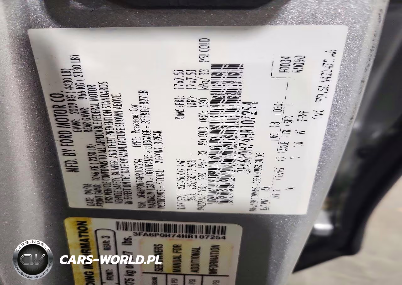2017 Ford Fusion Se VIN:3FA6P0H74HR107254 - 13