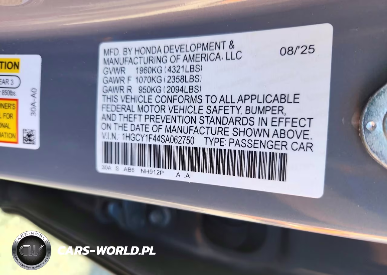 2025 Honda Accord Se VIN:1HGCY1F44SA062750 - 12
