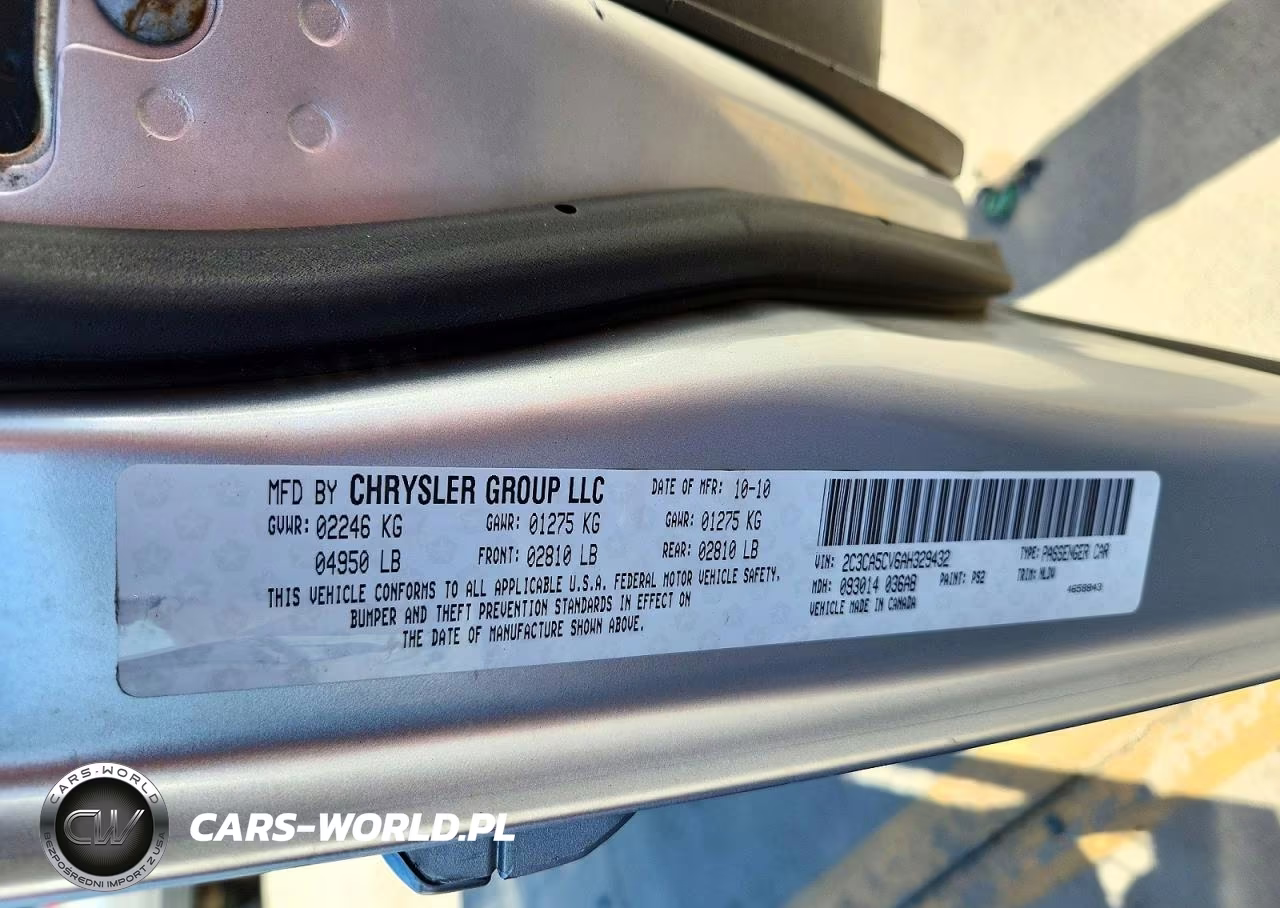 2010 Chrysler 300 Touring VIN:2C3CA5CV6AH329432 - 12