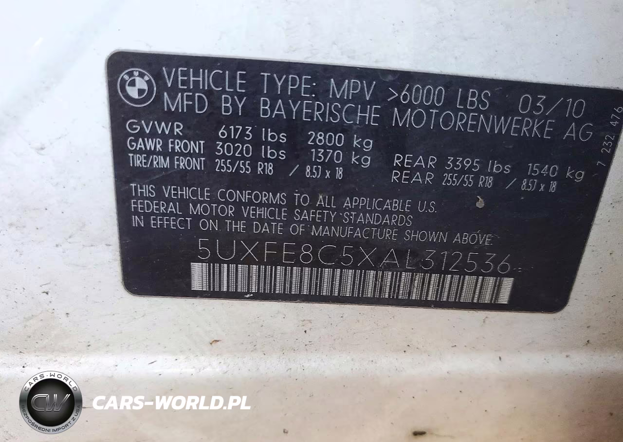 2010 BMW X5 xDrive48I VIN:5UXFE8C5XAL312536 - 12