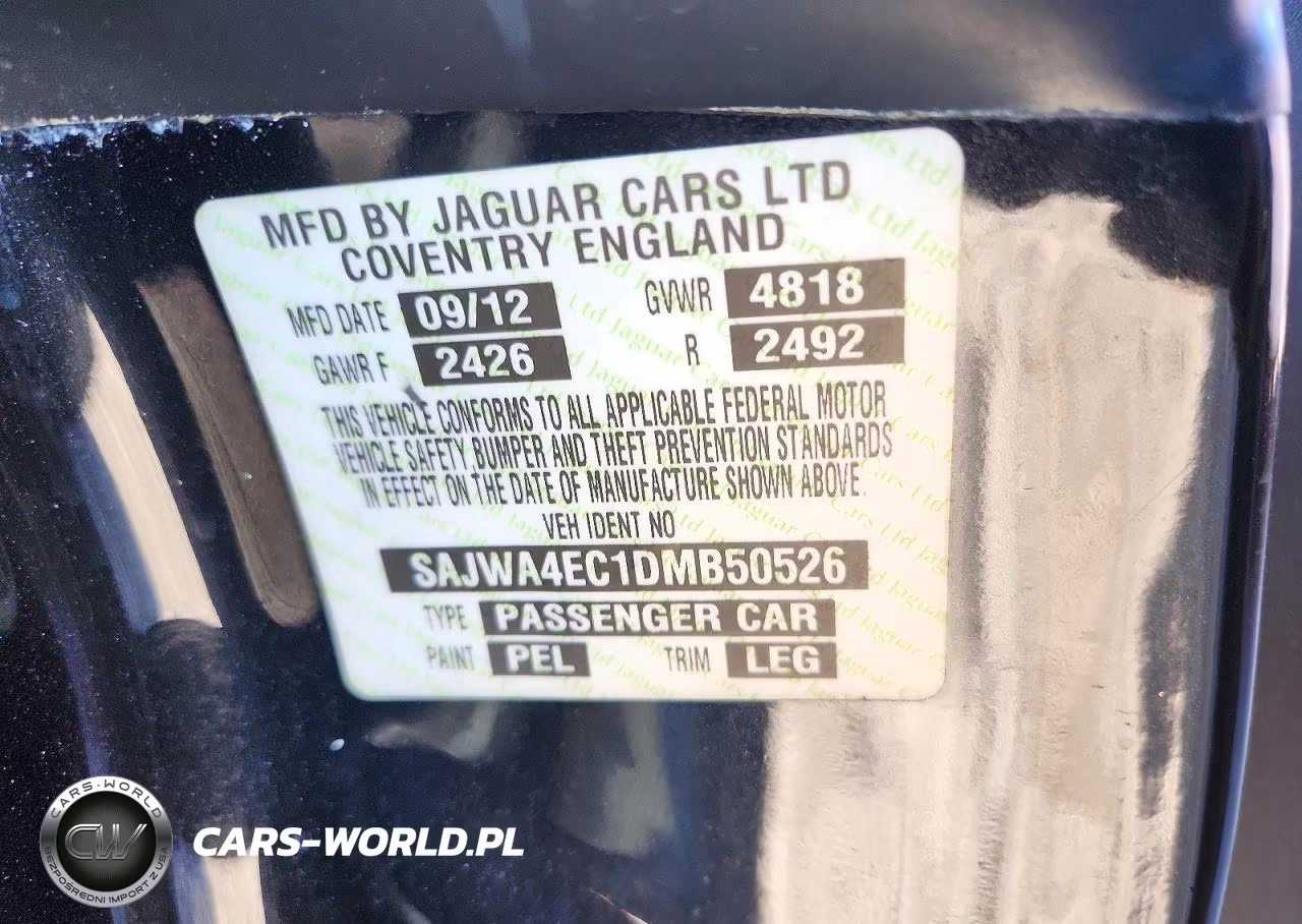 2013 Jaguar Xkr VIN:SAJWA4EC1DMB50526 - 12
