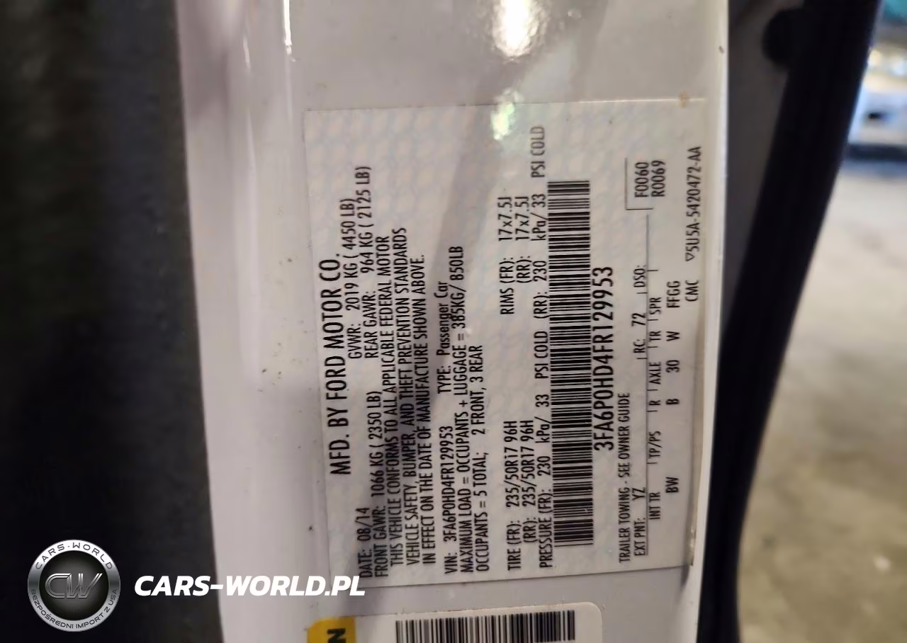 2015 Ford Fusion Se VIN:3FA6P0HD4FR129953 - 12