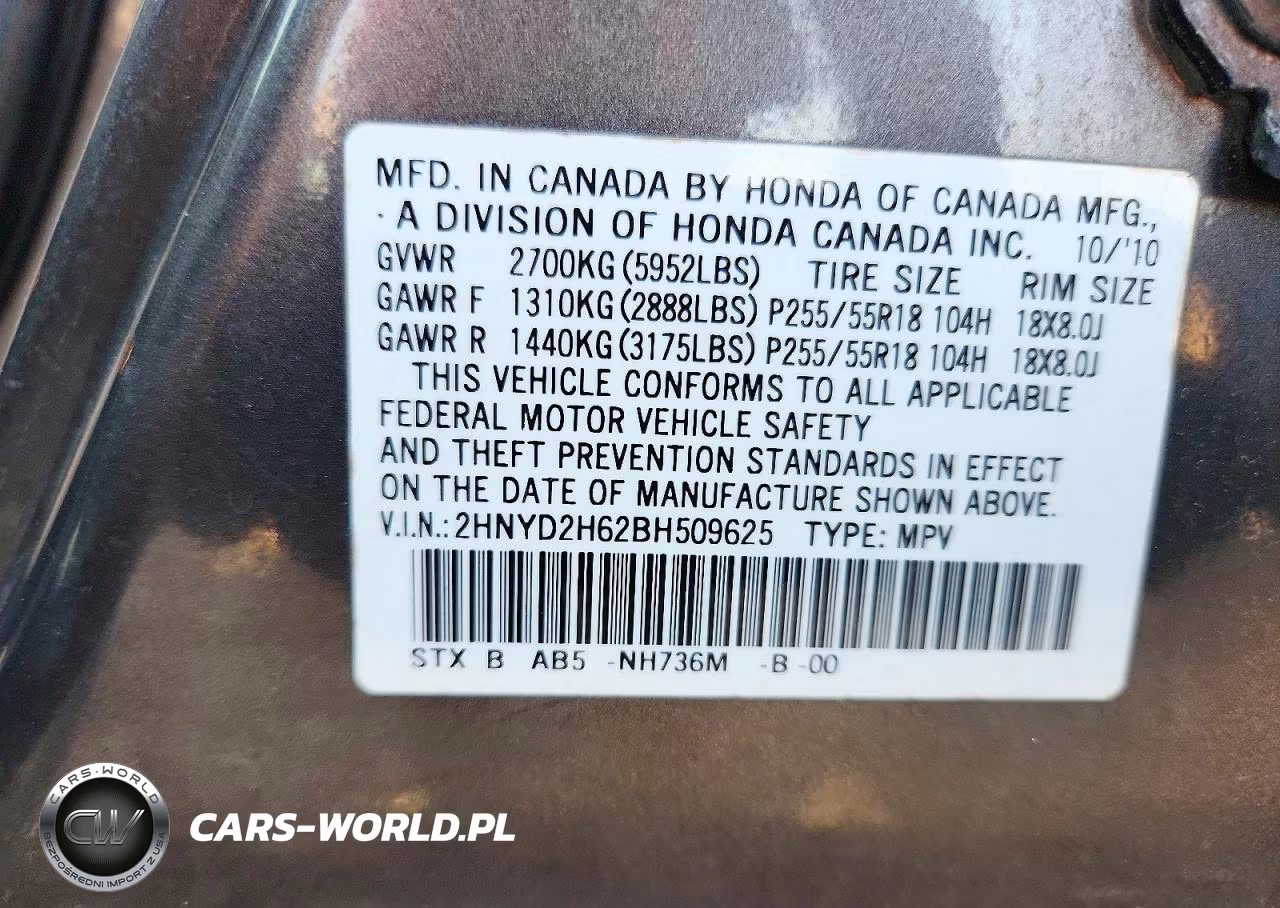 2011 Acura Mdx Technology VIN:2HNYD2H62BH509625 - 13