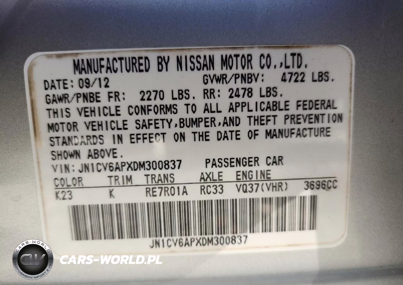 2013 Infiniti G37 Sedan Journey VIN:JN1CV6APXDM300837 - 13