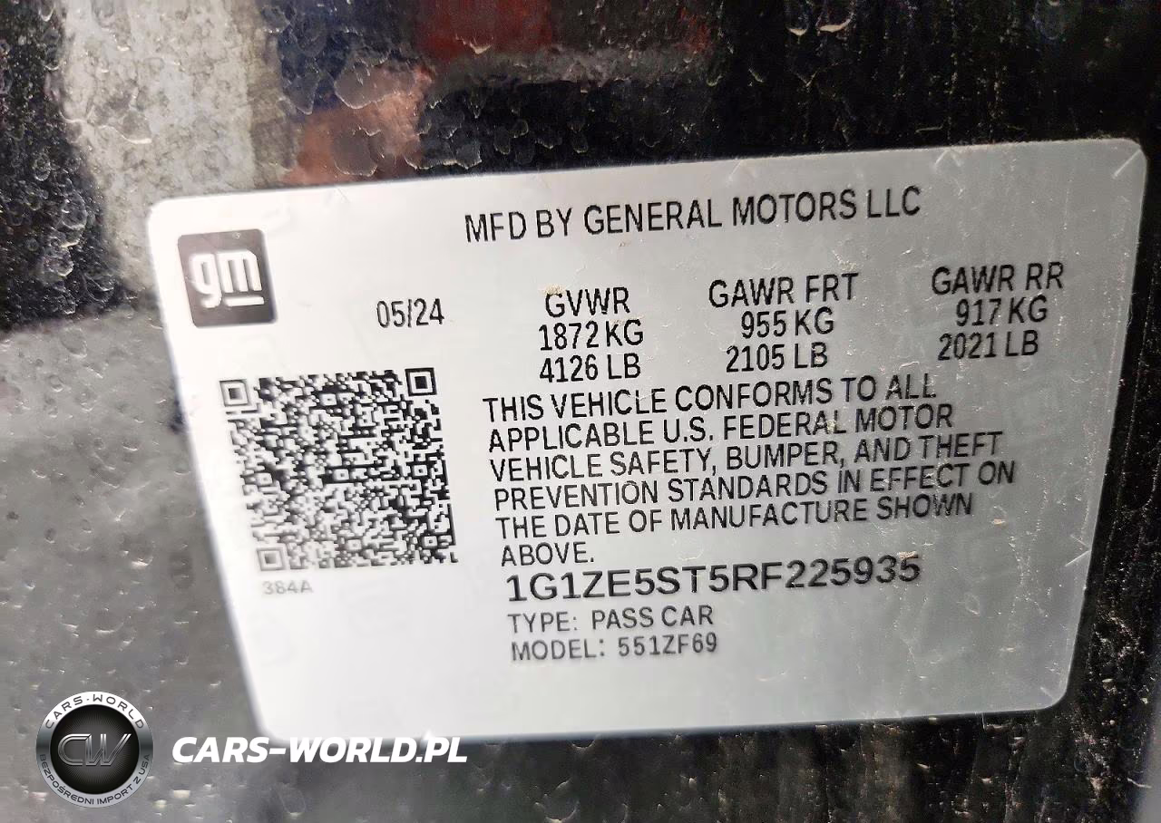 2024 Chevrolet Malibu Lt VIN:1G1ZE5ST5RF225935 - 12