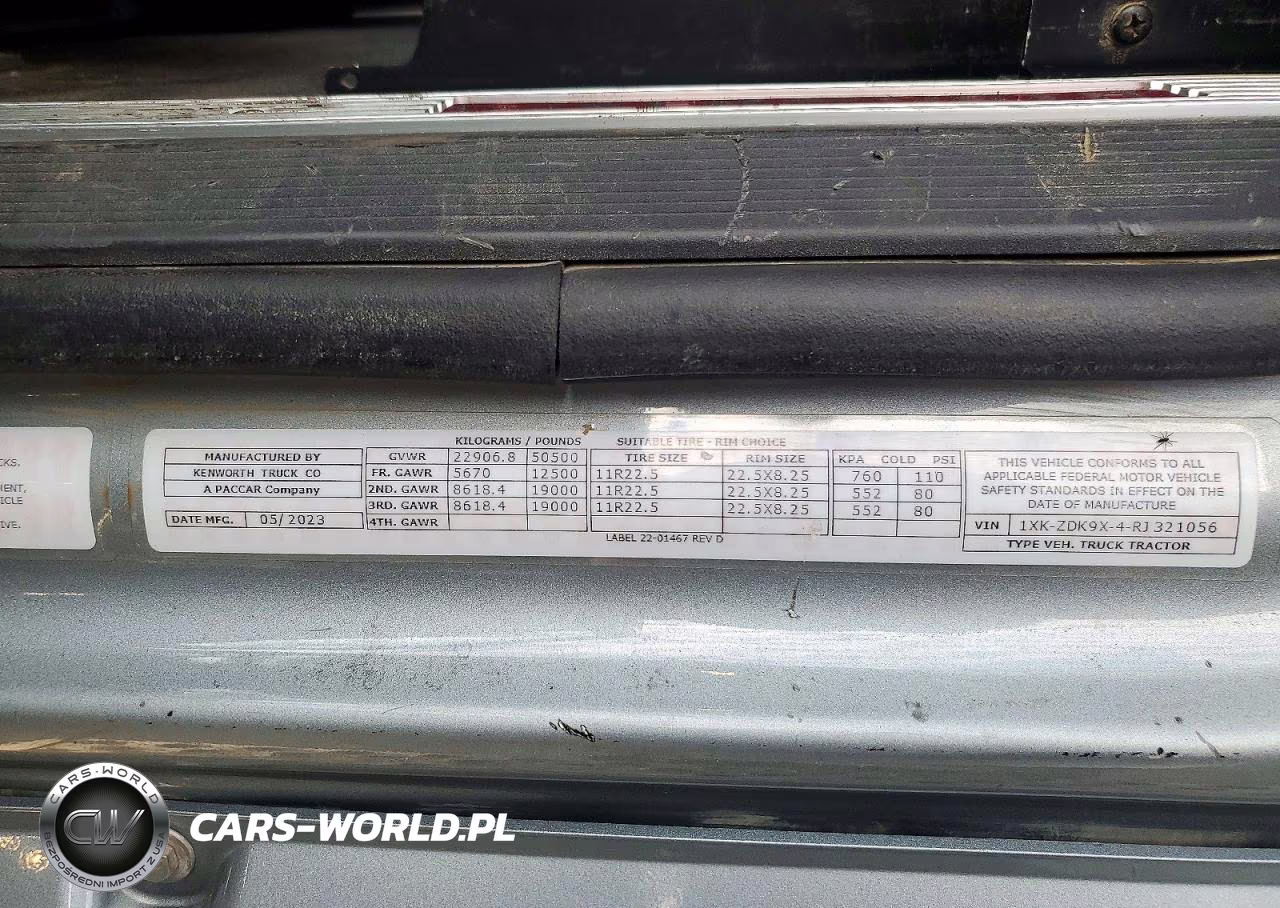 KENWORTH CONSTRUCTI VIN:1XKZDK9X4RJ321056 - 12