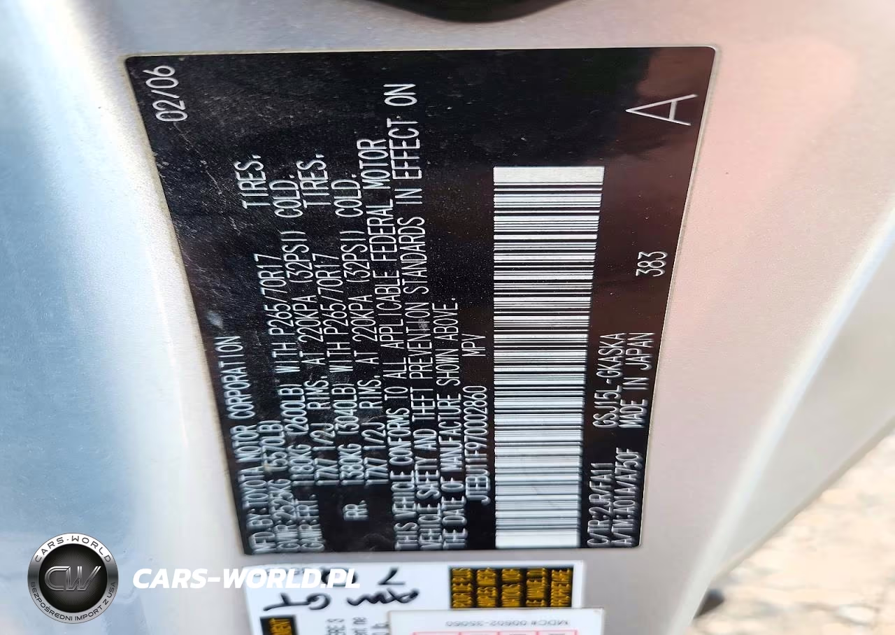 2007 Toyota Fj Cruiser Base VIN:JTEBU11F970002860 - 14