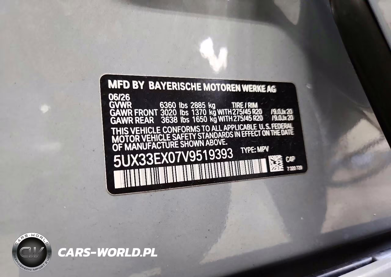 2027 BMW X6 xDrive40I VIN:5UX33EX07V9519393 - 13