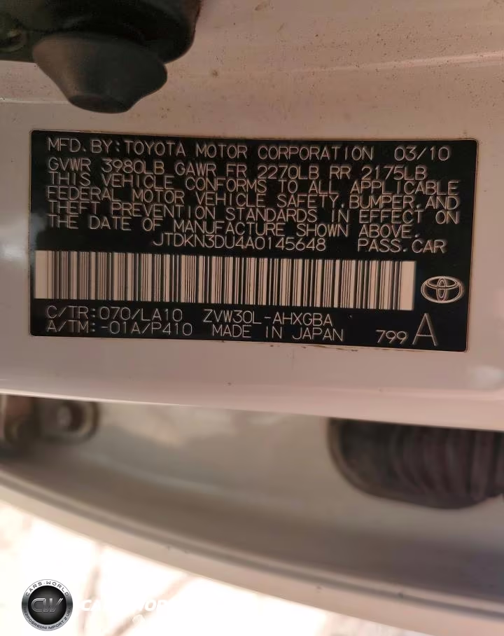 2010 Toyota Prius Iv VIN:JTDKN3DU4A0145648 - 12