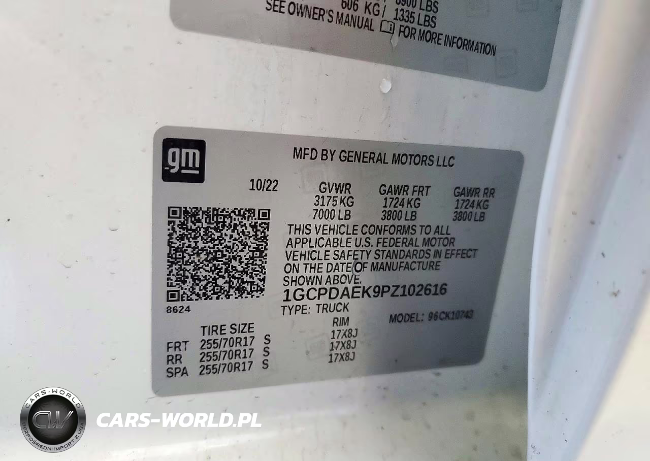 2023 Chevrolet Silverado K1500 VIN:1GCPDAEK9PZ102616 - 12