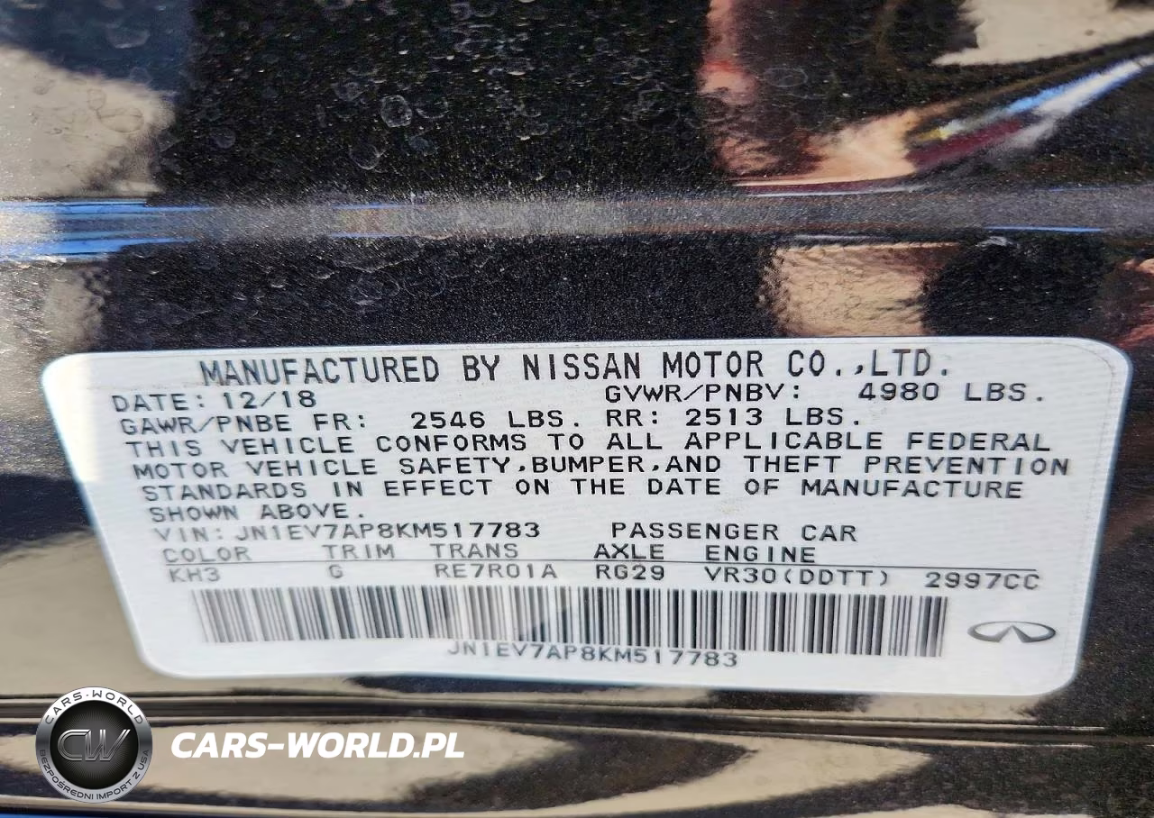 2019 Infiniti Q50 3.0T Luxe VIN:JN1EV7AP8KM517783 - 13