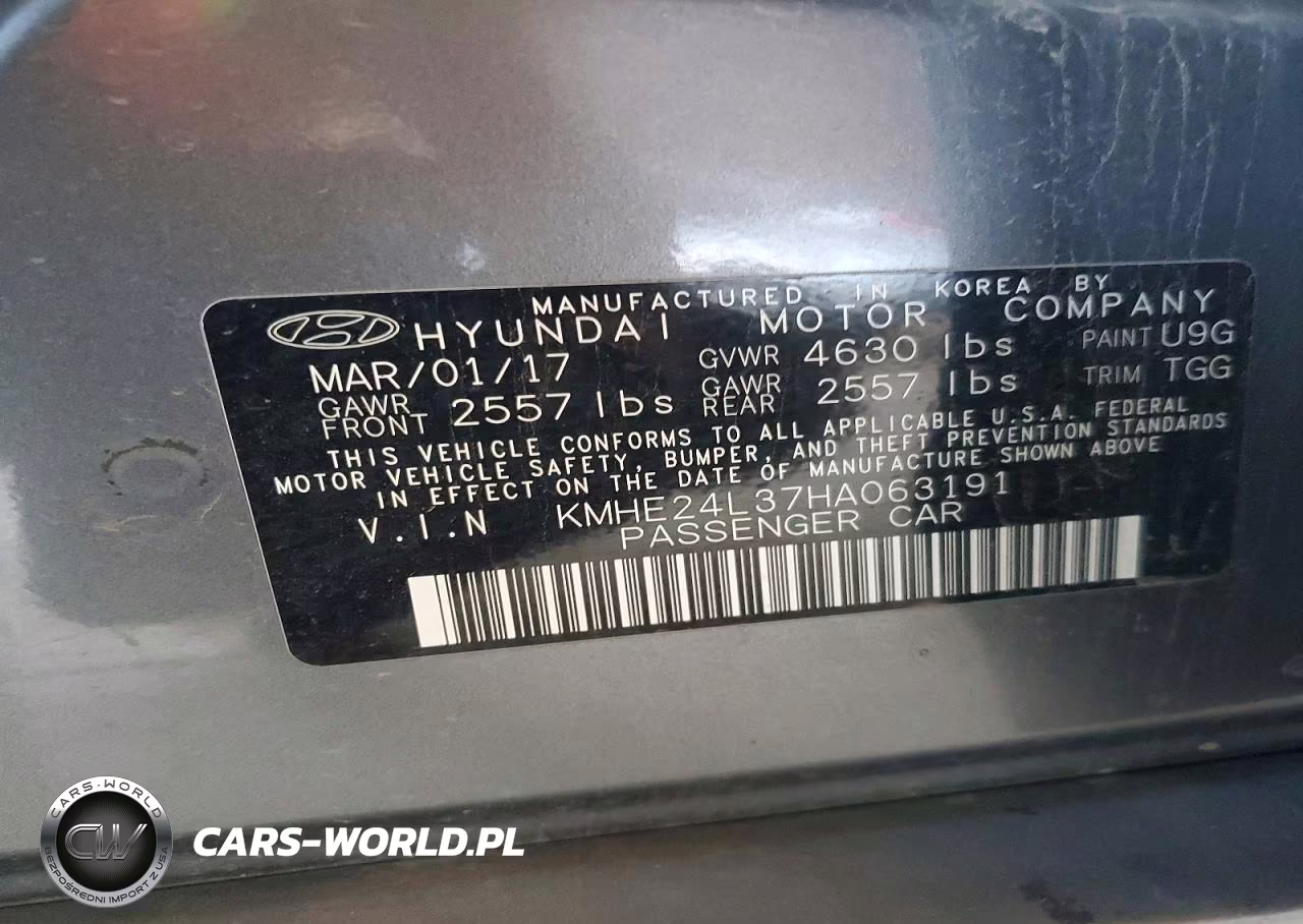 2017 Hyundai Sonata Hybrid VIN:KMHE24L37HA063191 - 12