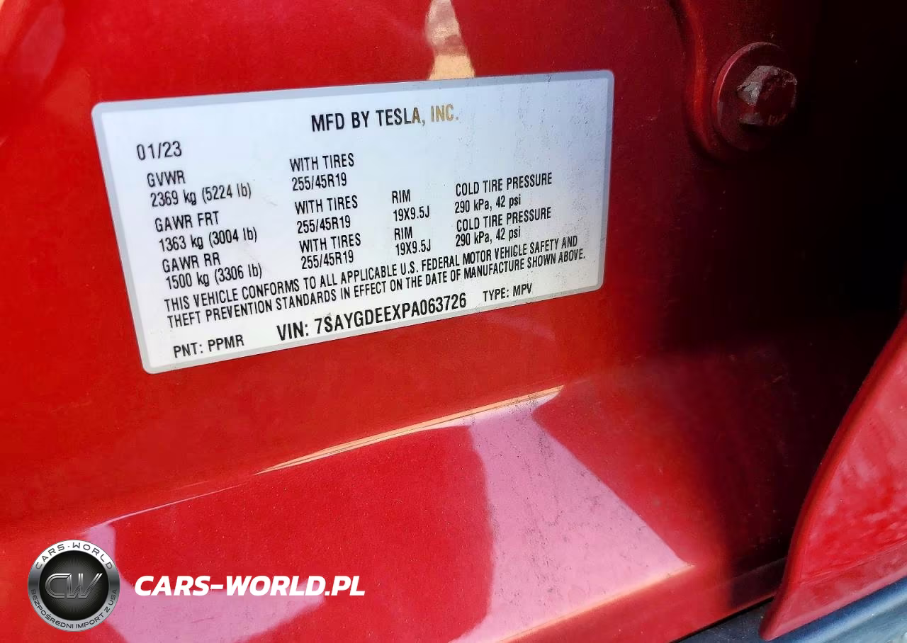 2023 Tesla Model Y VIN:7SAYGDEEXPA063726 - 14