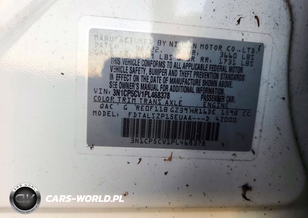 2023 Nissan Kicks Sv VIN:3N1CP5CV1PL468378 - 13