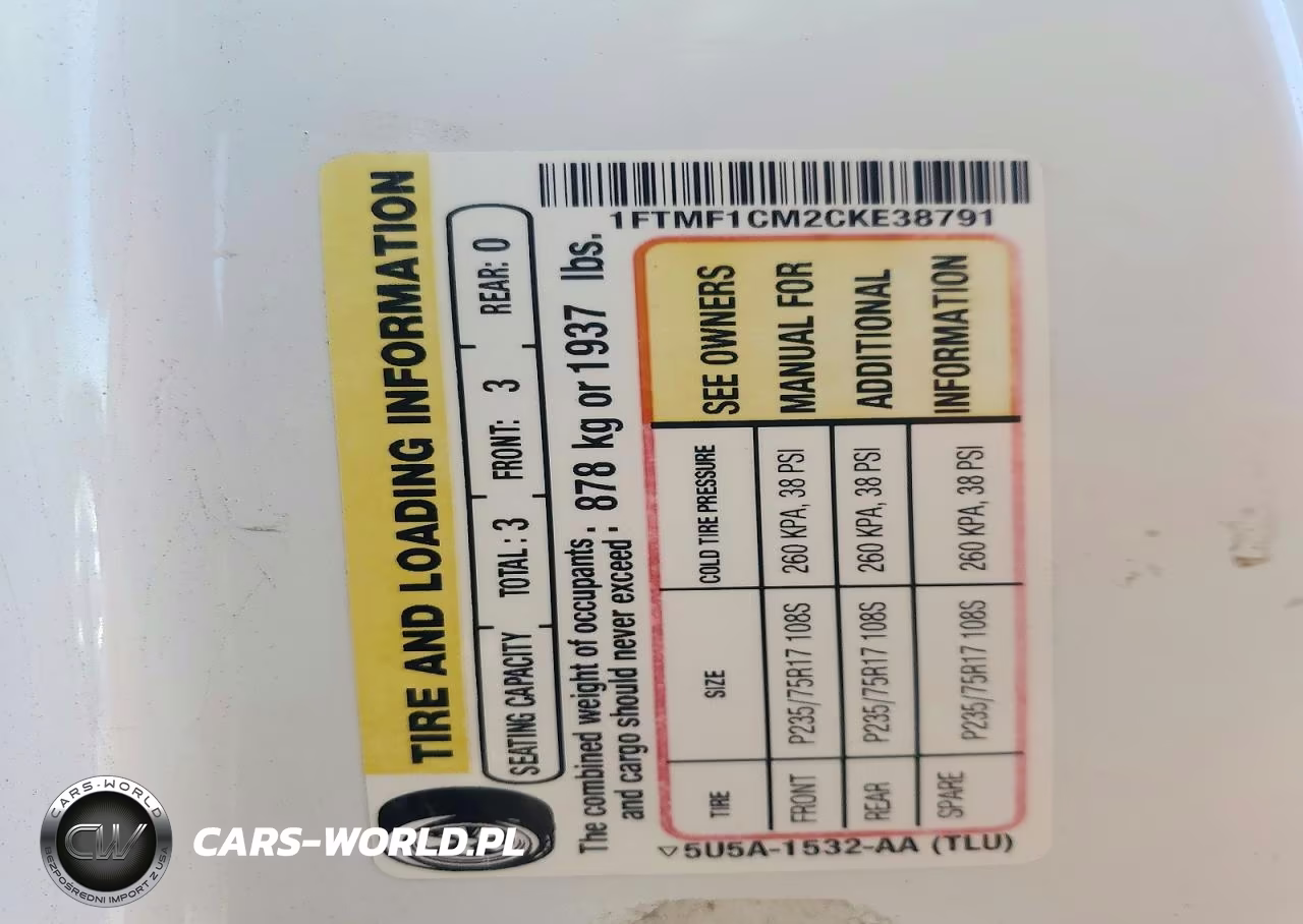 2012 Ford F150 VIN:1FTMF1CM2CKE38791 - 12