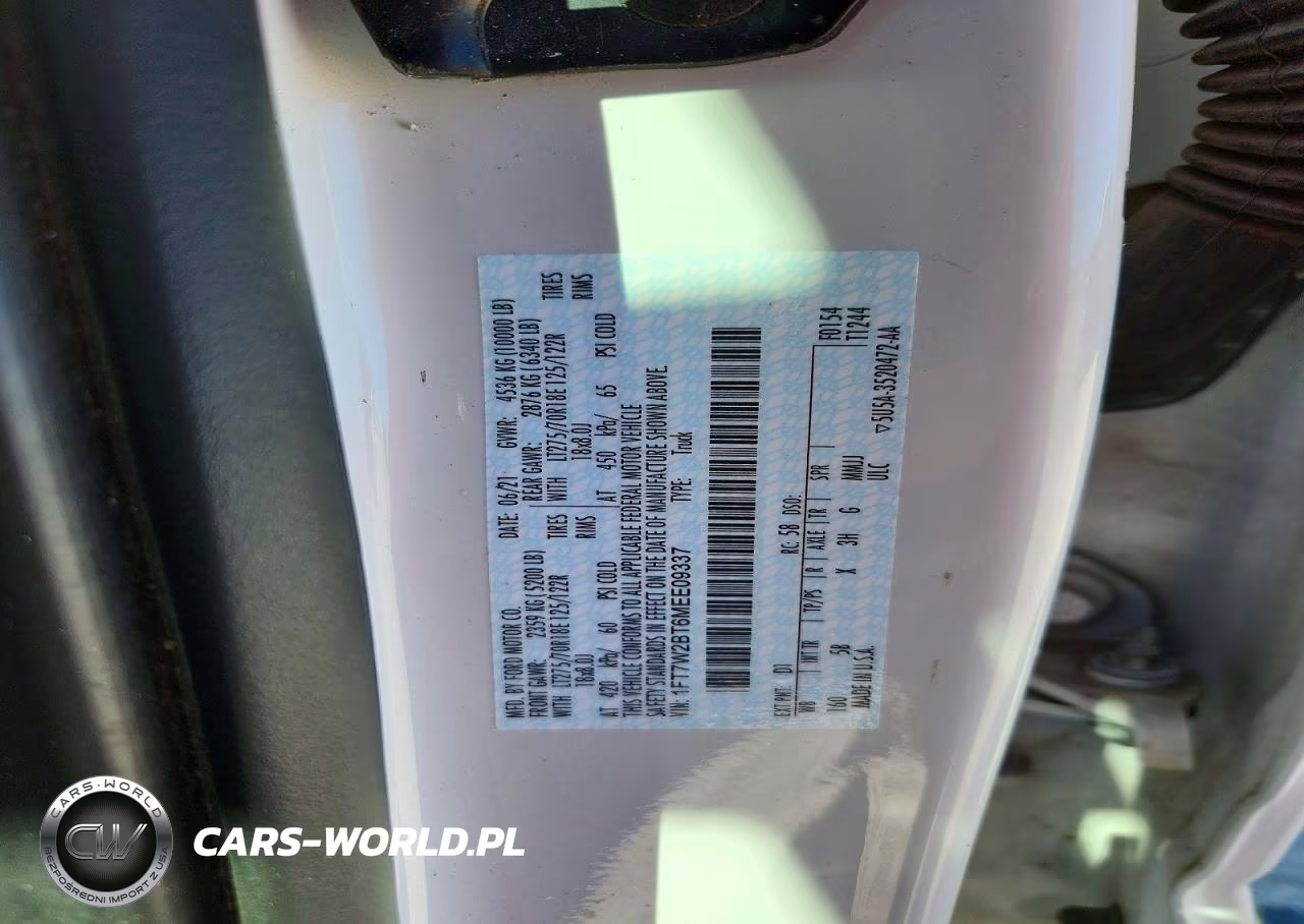 2021 Ford F250 Super Duty VIN:1FT7W2BT6MEE09337 - 13