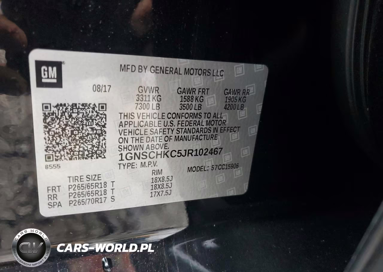 2018 Chevrolet Suburban C1500 Lt VIN:1GNSCHKC5JR102467 - 13