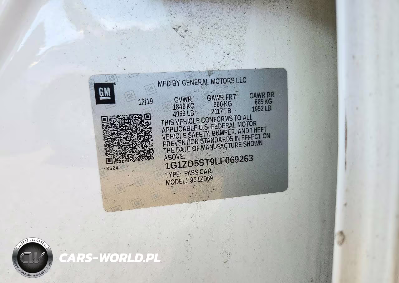 2020 Chevrolet Malibu Lt VIN:1G1ZD5ST9LF069263 - 12
