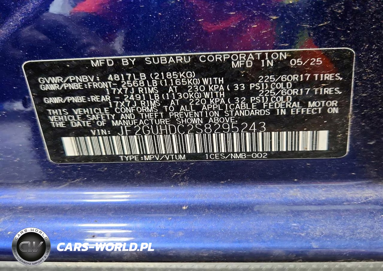 2025 Subaru Crosstrek Premium VIN:JF2GUHDC2S8295243 - 12