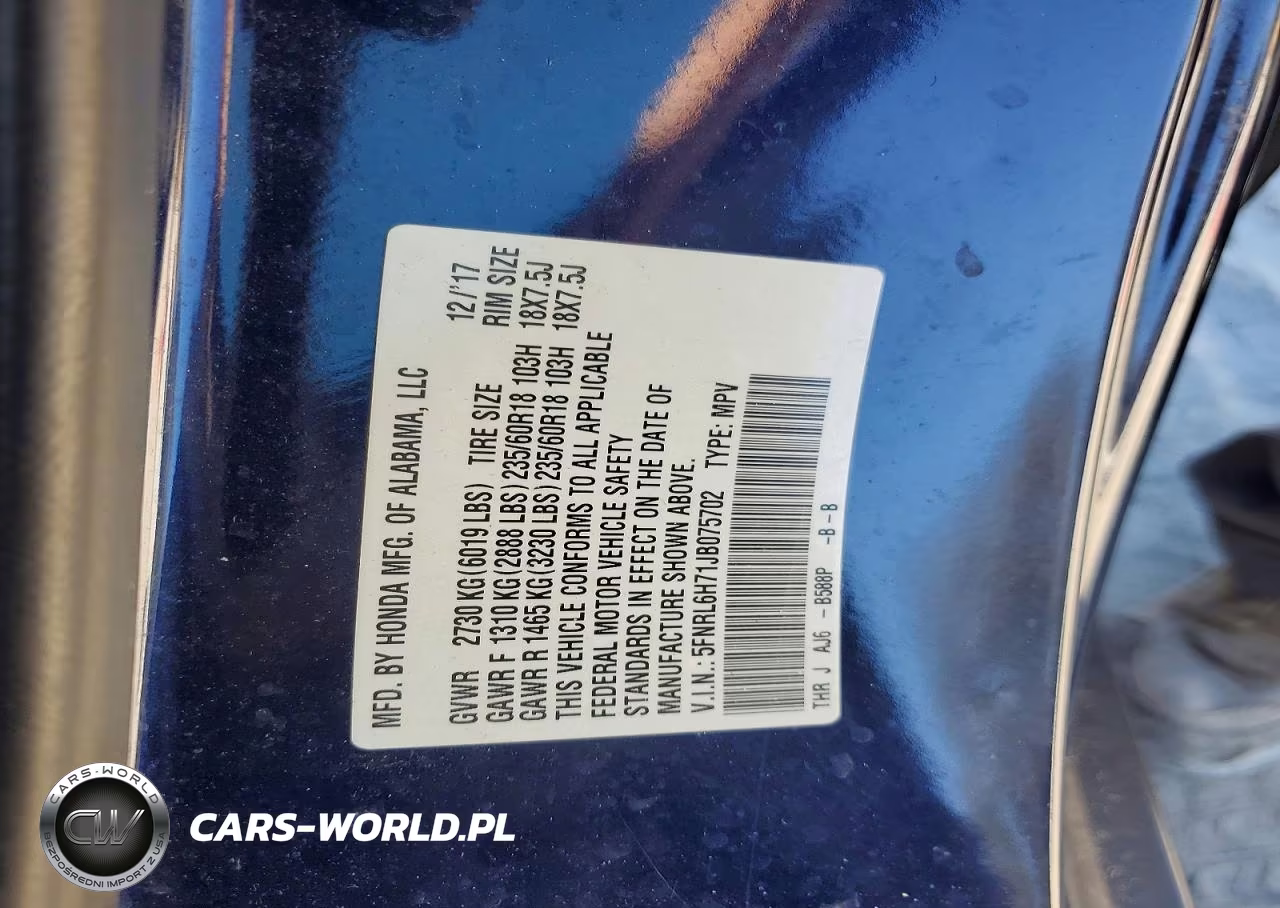 2018 Honda Odyssey Exl VIN:5FNRL6H71JB075702 - 14
