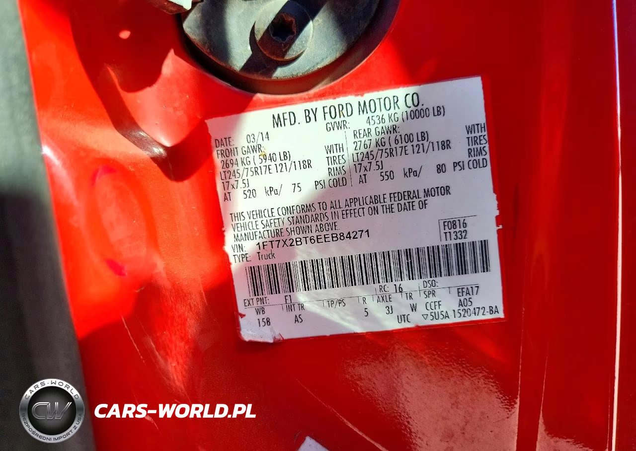 2014 Ford F250 Super Duty VIN:1FT7X2BT6EEB84271 - 13