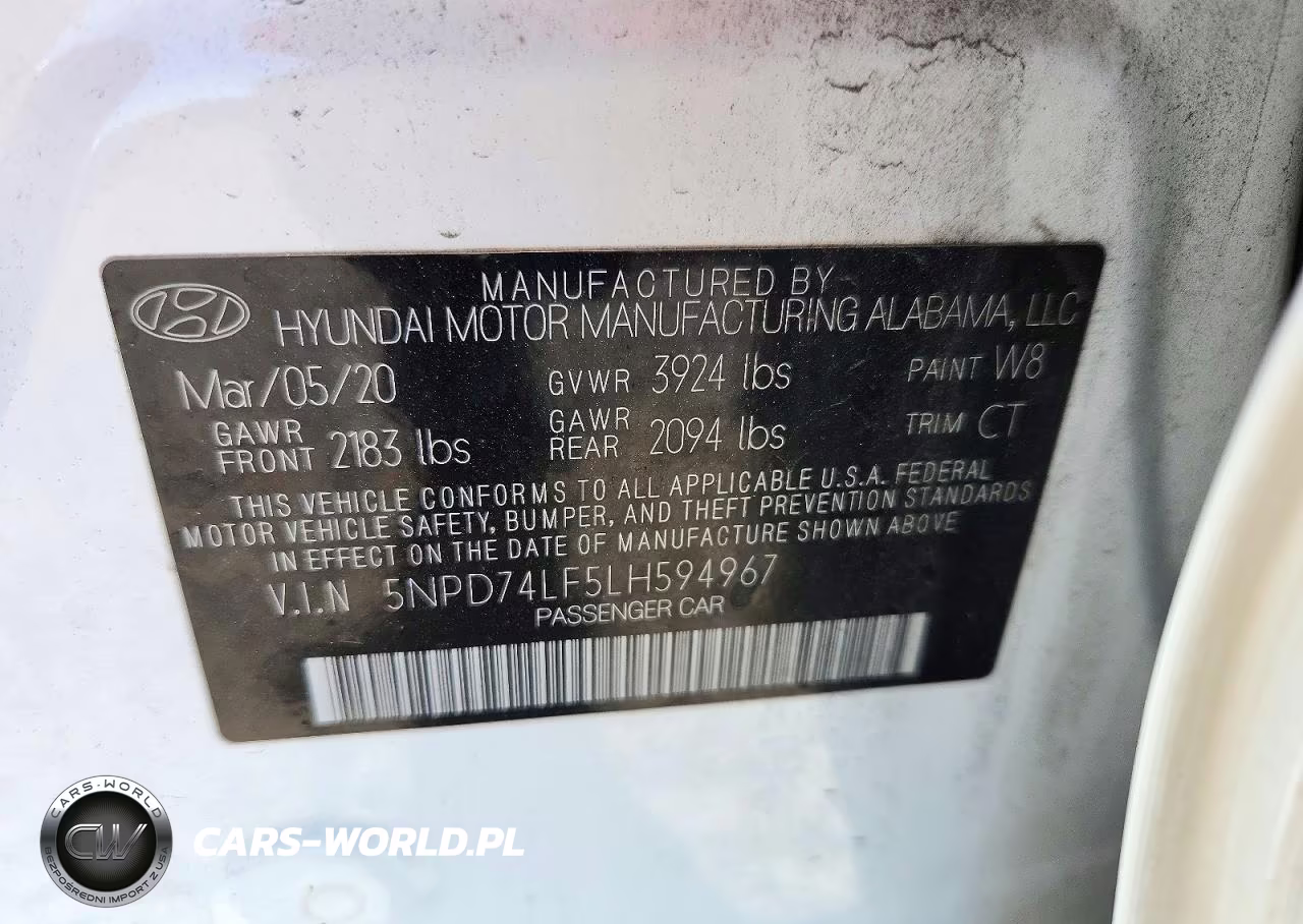 2020 Hyundai Elantra Se VIN:5NPD74LF5LH594967 - 13