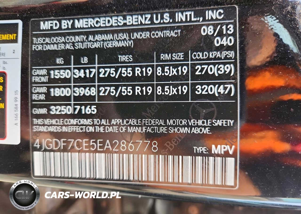 2014 Mercedes-Benz Gl 450 4Matic VIN:4JGDF7CE5EA286778 - 13